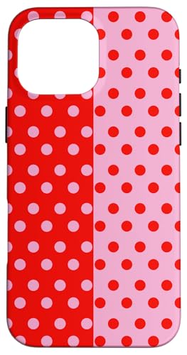 Rot und Rosa gepunktet, Vintage, Boho, ästhetisch, gepunktet, adrett Hülle für iPhone 16 Pro Max Rot und Rosa gepunktet, Vintage, Boho, ästhetisch, gepunktet, adrett Hülle für iPhone 16 Pro Max von DotStyle Creations