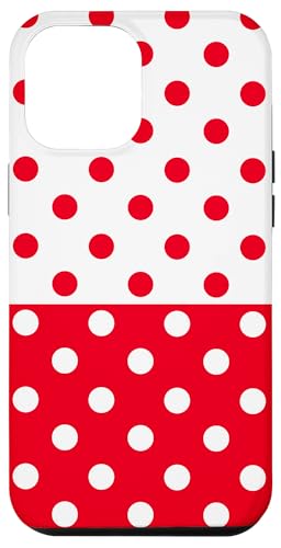 Rot und Weiß gepunktet, Vintage, Boho, ästhetisch, gepunktet, adrett Hülle für iPhone 12 Pro Max Rot und Weiß gepunktet, Vintage, Boho, ästhetisch, gepunktet, adrett Hülle für iPhone 12 Pro Max von DotStyle Creations