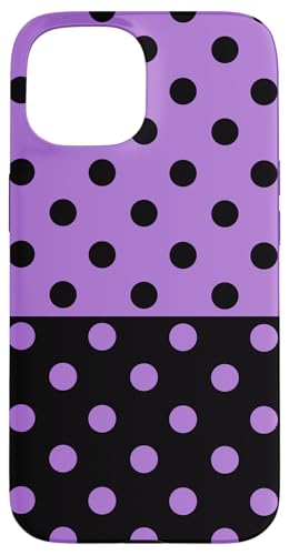 Schwarz und Lila Polka Dot Vintage Boho Ästhetisch Gepunktet Hülle für iPhone 15 Schwarz und Lila Polka Dot Vintage Boho Ästhetisch Gepunktet Hülle für iPhone 15 von DotStyle Creations