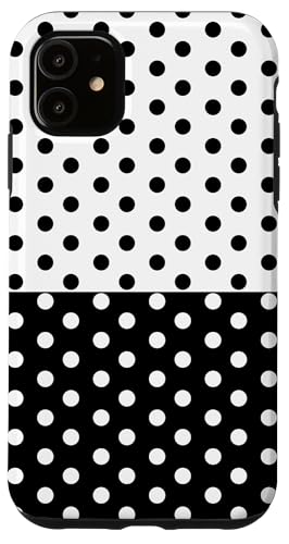 Schwarz und Weiß Polka Dot Vintage Boho Ästhetisch Gepunktet Niedlich Hülle für iPhone 11 Schwarz und Weiß Polka Dot Vintage Boho Ästhetisch Gepunktet Niedlich Hülle für iPhone 11 von DotStyle Creations