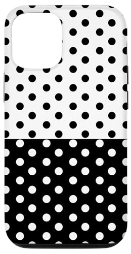 Schwarz und Weiß Polka Dot Vintage Boho Ästhetisch Gepunktet Niedlich Hülle für iPhone 12/12 Pro Schwarz und Weiß Polka Dot Vintage Boho Ästhetisch Gepunktet Niedlich Hülle für iPhone 12/12 Pro von DotStyle Creations