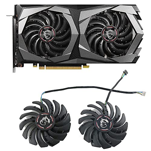 DOTODO 87 mm PLD09210S12HH DC12V 0,40A 4PIN GPU Grafikkarten-Kühler Ersatz für MSI GeForce RTX 2060 Super Gaming X Grafikkarten-Kühler Lüfter (Ventilator) von Dotodo