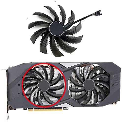 DOTODO 95 mm PLD10010S12H/PLD10010S12HH GPU Grafikkarten-Kühler Ersatz für Gigabyte GTX 1660 ti/GTX 1650 / RTX 2060 2070 2080 Grafikkartenkühler (Lüfter) von Dotodo