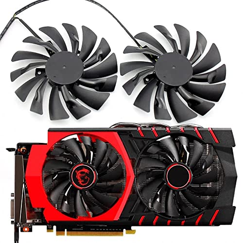 DOTODO 95 mm PLD10010S12HH 4PIN GPU Grafikkarten-Kühler Ersatz für MSI GTX 960 GTX980Ti Gaming GTX 950 GTX 1060 RX 470 Gaming X Grafikkartenventilator von Dotodo