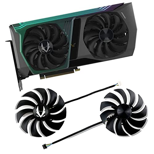 Dotodo 100MM GAA8S2U 4-polig 12V 0,45A RTX 3070 GPU Lüfter für Grafikkarte Kühler für Zotac Gaming RTX 3070 AMP Holo Lüfter Ersetzen Sie Den Kühler (Grafikkartenlüfter-AB) von Dotodo