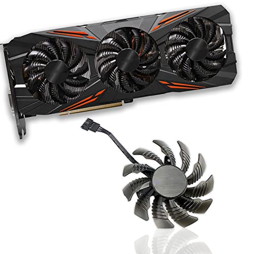 Dotodo 75 mm T128010SU 0,35 A Lüfter für Gigabyte AORUS GTX 1080 1070 Ti G1 Gaming Fan GTX 1070Ti G1 Gaming-Grafikkarten-Kühler Lüfter (1 Stück) von Dotodo
