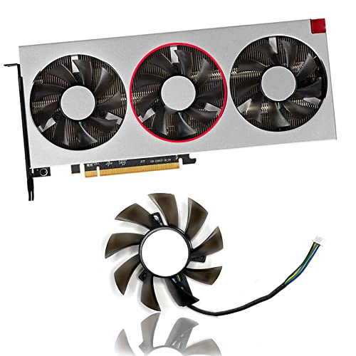 Dotodo 75MM FD8015H12S 12V 0.32A RadeonVII Lüfter für Grafikkarte Kühler für AMD XFX Radeon VII Lüfter Ersetzen Sie Den Kühler (Grafikkartenlüfter-B) von Dotodo