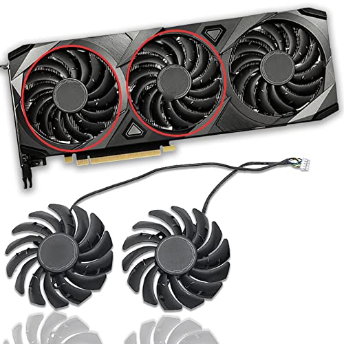 Dotodo 85 mm PLD09210B12HH 12V 0.40A Grafikkarte Kühlung Lüfter für MSI GeForce RTX 3070 3080 3090 VENTUS 3X Gaming Lüfter Ersetzen Sie Den Kühler (Grafikkartenlüfter-AB) von Dotodo