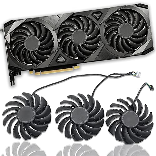 Dotodo 85 mm PLD09210B12HH 12V 0.40A Grafikkarte Kühlung Lüfter für MSI GeForce RTX 3070 3080 3090 VENTUS 3X Gaming Lüfter Ersetzen Sie Den Kühler (Grafikkartenlüfter-ABC) von Dotodo