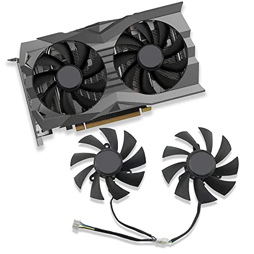 Dotodo 87 mm GA92A2H 0,35A Lüfter für Grafikkarte Kühler für Zotac GeForce GTX 1660 1660 Ti/RTX 2060 2070 SUPER Mini Lüfter Ersetzen Sie Den Kühler (Grafikkartenlüfter-AB) von Dotodo