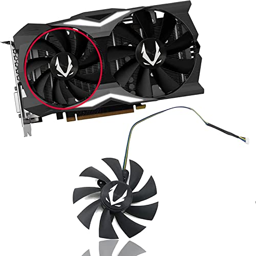 Dotodo 87 mm GA92S2H DC 12V 0,35A 4-Pin Lüfter für Grafikkarte Kühler für ZOTAC Gaming GeForce RTX2070 RTX 2070 OC Mini Lüfter Ersetzen Sie Den Kühler (Grafikkartenlüfter-A 87mm) von Dotodo