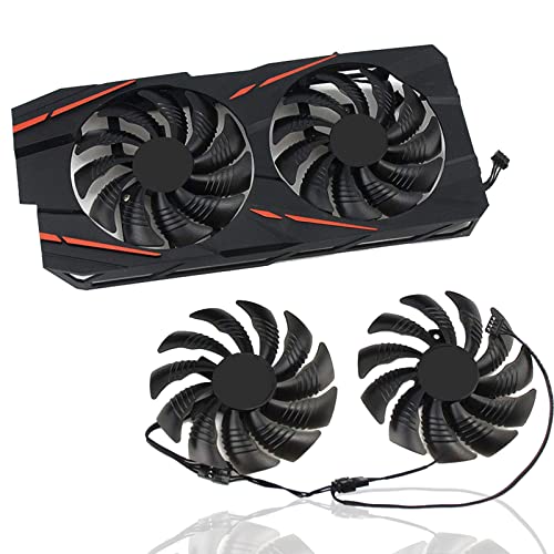 Dotodo 88MM T129215SU TPLD9210S12HH 4-polig Lüfter für Grafikkarte Kühler für Gigabyte GTX 1050 1060 1070 960 RX 470 480 570 580 Lüfter Ersetzen Sie Den Kühler (Grafikkartenlüfter-AA) von Dotodo