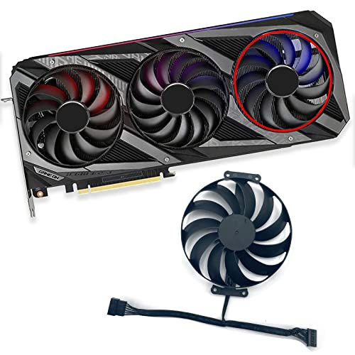 Dotodo 95 mm T129215SU Grafikkartenkühler für ASUS ROG STRIX OC GeForce RTX 3060 Ti 3070 3080 3090 Lüfter (Grafikkartenlüfter-C) von Dotodo