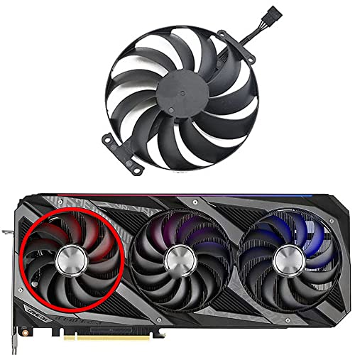 Dotodo 95 mm T129215SU Grafikkartenkühler für ASUS ROG STRIX OC GeForce RTX 3060 Ti 3070 3080 3090 Lüfter (Grafikkartenlüfter-A) von Dotodo
