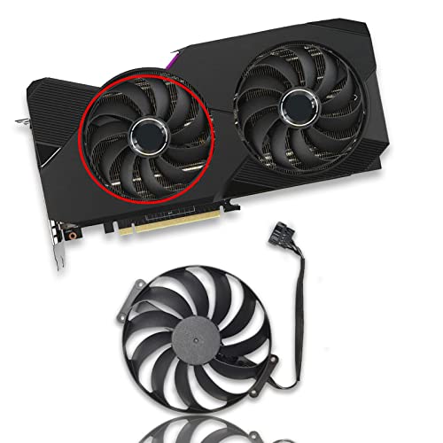 Dotodo 95MM Lüfter für Grafikkarte Kühler T129215SU 12V 0,50A RTX 3070 RTX 3060 Ti Lüfter Ersetzen Sie Den Kühler für ASUS RTX 3070 3060 Ti Dual OC Grafikkarten Kühler (Grafikkartenlüfter-A) von Dotodo