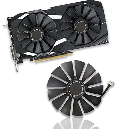 Dotodo Lüfter PLD10010S12H für ASUS ROG STRIX Dual RX 470 570 für AMD RX470 RX570 Gaming Grafikkarte Lüfter (einzeln) von Dotodo