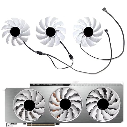 Dotodo T129215SU Lüfter für Grafikkarte Kühler für GIGABYTE GeForce RTX3070ti 3080 3080ti 3090 VISION OC Lüfter Ersetzen Sie Den KüHler (Lüfter -ABC) von Dotodo
