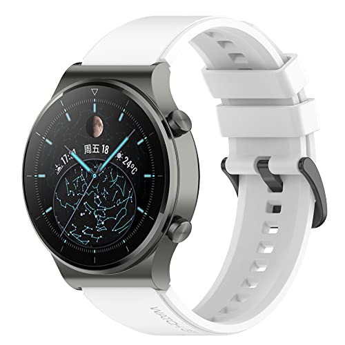 Dotoen Armband für Huawei Watch GT2 Pro,Armbänder und Silikon-Ersatzkompatibel mit Huawei Watch GT2 Pro/Huawei Watch GT2 Pro 46mm/Watch GT 46mm/Galaxy Watch 3 45mm (Weiß) von Dotoen