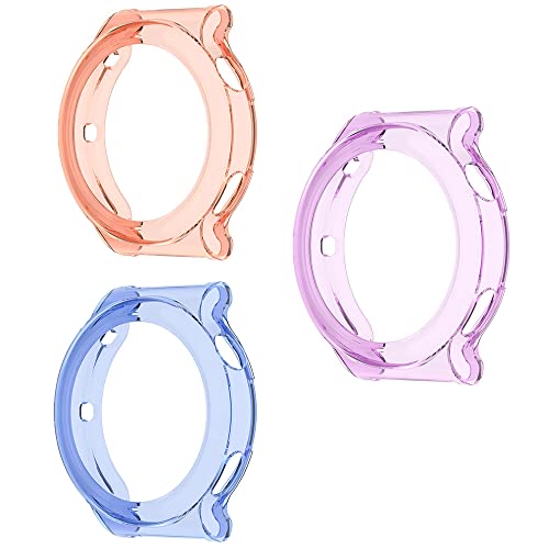 Dotoen Kompatibel mit Huawei Watch GT3 Pro 46 mm TPU-Hülle, Stoßfeste Hülle (lila+blau+rosa) von Dotoen