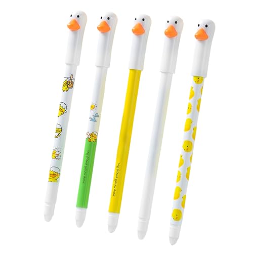 Dottduya Radierbare Stifte | 0,5 mm Entenform Radierbare Schreibgeräte,Schmutzfeste Niedliche Schreibgeräte Für Schule, Journaling, Büro & Zeichnen Mit Ruckelfreiem Schreibfluss Dottduya Radierbare Stifte | 0,5 mm Entenform Radierbare Schreibgeräte,Schmutzfeste Niedliche Schreibgeräte Für Schule, Journaling, Büro & Zeichnen Mit Ruckelfreiem Schreibfluss von Dottduya