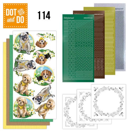 Dot and Do 114- Hunde, 3 Stück von Dotty Design