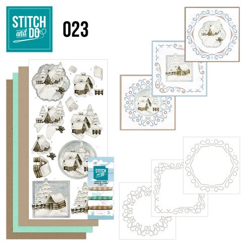 Stitch and Do 23 Schneekabinen, 3 Stück von Dotty Design