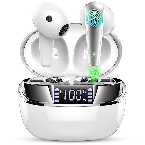Doubc Bluetooth Kopfhörer, Bluetooth 5.3, Kabellose Stereo HiFi, 47 Stunden Akkulaufzeit, ENC Geräuschunterdrückung, LED Anzeige, Touch Control, USB-C, IP7 Wireless Earbuds von Doubc