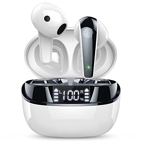 Wireless Earbuds Bluetooth 5.3 Ohrhörer mit HiFi Stereo Kopfhörer Kabellos, 47H Ohrhörer mit 4 ENC Noise Cancelling Mikrofone, Dual LED Display in Ear Kopfhörer IP7 Wasserdicht USB-C für Arbeit Wireless Earbuds Bluetooth 5.3 Ohrhörer mit HiFi Stereo Kopfhörer Kabellos, 47H Ohrhörer mit 4 ENC Noise Cancelling Mikrofone, Dual LED Display in Ear Kopfhörer IP7 Wasserdicht USB-C für Arbeit von Doubc
