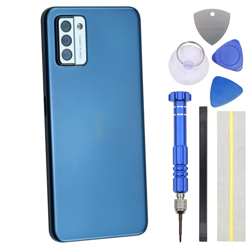 Double Sure Blaue Rückabdeckung für Nokia G22 mit Blitzabdeckung, Lautstärketastenabdeckung und Montagewerkzeugset Double Sure Blaue Rückabdeckung für Nokia G22 mit Blitzabdeckung, Lautstärketastenabdeckung und Montagewerkzeugset von Double Sure