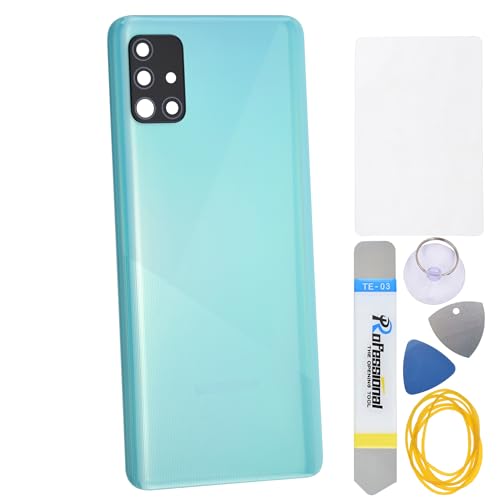 Double Sure Ersatz-Schutzhülle aus Kunststoff für Samsung Galaxy A51 SM-A515F, mit hinterem Objektivrahmen und vorgeschnittenem Glaskleber und Werkzeugset, Blau Double Sure Ersatz-Schutzhülle aus Kunststoff für Samsung Galaxy A51 SM-A515F, mit hinterem Objektivrahmen und vorgeschnittenem Glaskleber und Werkzeugset, Blau von Double Sure