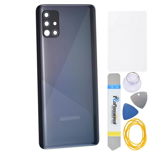Double Sure Ersatz-Schutzhülle aus Kunststoff für Samsung Galaxy A51 SM-A515F, mit hinterem Objektivrahmen und vorgeschnittenem Glaskleber und Werkzeugset, Schwarz Double Sure Ersatz-Schutzhülle aus Kunststoff für Samsung Galaxy A51 SM-A515F, mit hinterem Objektivrahmen und vorgeschnittenem Glaskleber und Werkzeugset, Schwarz von Double Sure