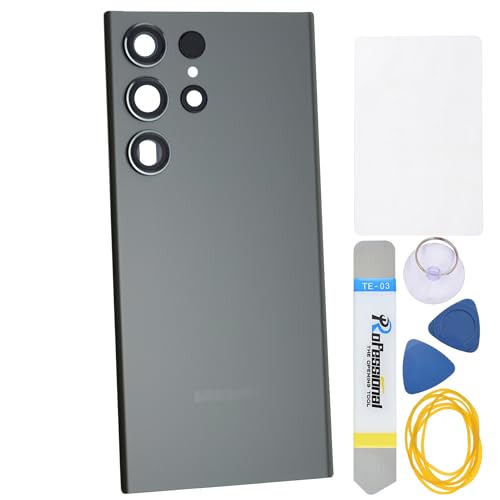Double Sure Grüne Acrylglasrückseite für Samsung Galaxy S23 Ultra SM-S918B, mit Rahmen der Rückkamera und Glaslinse, vorgeschnittener Kleber und Werkzeugset, Grün Double Sure Grüne Acrylglasrückseite für Samsung Galaxy S23 Ultra SM-S918B, mit Rahmen der Rückkamera und Glaslinse, vorgeschnittener Kleber und Werkzeugset, Grün von Double Sure