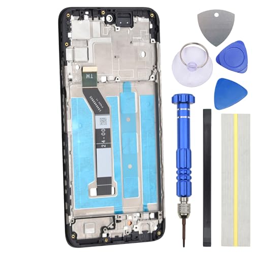 Double Sure IPS LCD Display Assembly Screen Replacement for Motorola Moto G Power (2024) XT2415V with Frame Assembly Black 17.0 cm von Double Sure