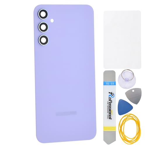Double Sure Kunststoff-Rückschale für Samsung Galaxy A34 SM-A346E, mit hinterem Objektivrahmen und vorgeschnittenem Glaskleber und Werkzeugset, Violett Double Sure Kunststoff-Rückschale für Samsung Galaxy A34 SM-A346E, mit hinterem Objektivrahmen und vorgeschnittenem Glaskleber und Werkzeugset, Violett von Double Sure