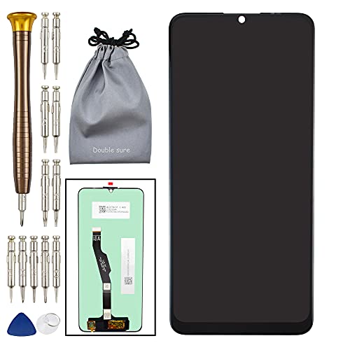 Double Sure LCD Touchscreen für Huawei Y6p Ersatzteile sind kompatibel mit Y6p 2020 (Schwarz) Ausgestattet mit Demontagewerkzeugen von Double Sure