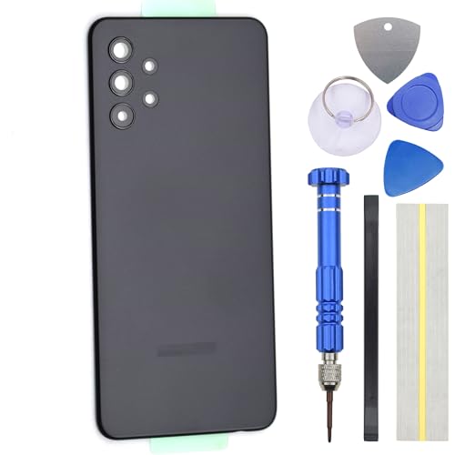 Double Sure Mattschwarze Rückwandabdeckung für Samsung Galaxy A32 5G mit vorgeschnittenem selbstklebendem Rahmen der Rückkamera und Glasabdeckung und Montagewerkzeug-Set Double Sure Mattschwarze Rückwandabdeckung für Samsung Galaxy A32 5G mit vorgeschnittenem selbstklebendem Rahmen der Rückkamera und Glasabdeckung und Montagewerkzeug-Set von Double Sure