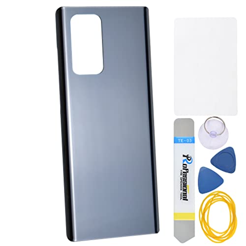 Double Sure Rückabdeckung aus Acrylglas, Ersatz für LG Wing 5G LMF100N LM-F100N, vorgeschnittener Kleber und Werkzeugset, Grau Double Sure Rückabdeckung aus Acrylglas, Ersatz für LG Wing 5G LMF100N LM-F100N, vorgeschnittener Kleber und Werkzeugset, Grau von Double Sure