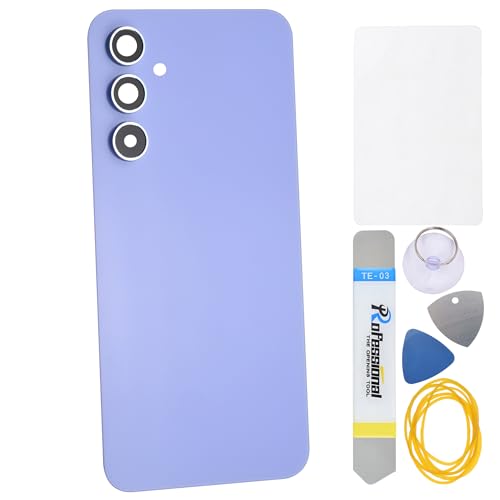 Double Sure Rückwandabdeckung für Samsung Galaxy A54, mit vorgeschnittenem selbstklebendem Kamerarahmen und Glasabdeckung und Montagewerkzeug-Set, Violett Double Sure Rückwandabdeckung für Samsung Galaxy A54, mit vorgeschnittenem selbstklebendem Kamerarahmen und Glasabdeckung und Montagewerkzeug-Set, Violett von Double Sure