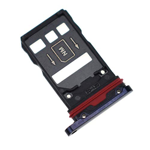 Dual-Sim-Kartenfach mit Micro-SD-Slot mit wasserdichtem Gummiring, Ersatz für Huawei Mate 20 Pro Phantom Black LYA-L09 LYA-L29 LYA-AL00 LYA-AL10 LYA-TL00 von Double Sure
