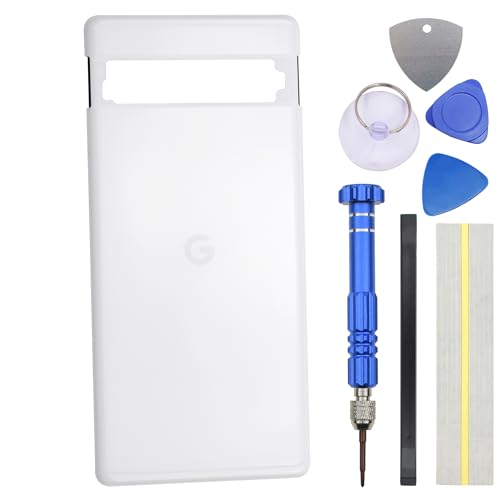Ersatz-Rückwand für Google Pixel 7a, mit Montagewerkzeug-Set, Weiß Ersatz-Rückwand für Google Pixel 7a, mit Montagewerkzeug-Set, Weiß von Double Sure