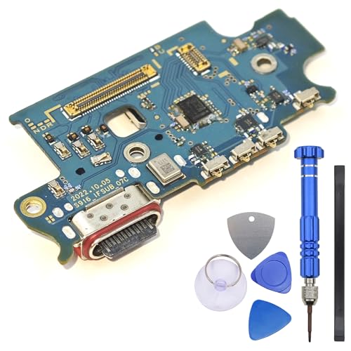 Ladeanschluss Montage Reparaturteil für Samsung Galaxy S23+ SM-S916B von Double Sure