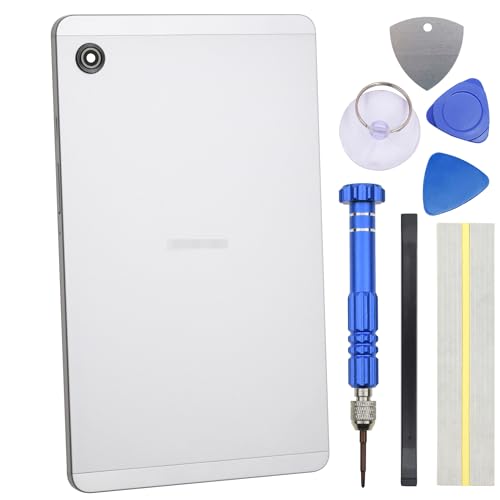 Rückabdeckung mit Lautstärkeregler für hintere Kameralinse, Power-Taste, Ersatz für Samsung Galaxy Tab A9 SM-X110, Silber Rückabdeckung mit Lautstärkeregler für hintere Kameralinse, Power-Taste, Ersatz für Samsung Galaxy Tab A9 SM-X110, Silber von Double Sure