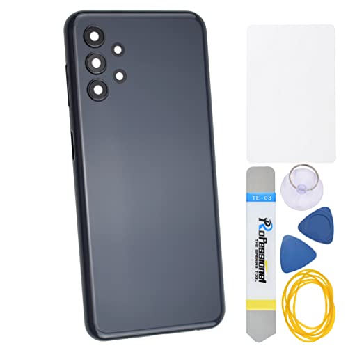 Schwarze Kunststoff-Rückwandabdeckung Ersatz für Samsung Galaxy A13 mit Rückkamera-Rahmen Rückkamera Glasabdeckung Lautstärke-Taste und Montageanleitung Werkzeugset Schwarze Kunststoff-Rückwandabdeckung Ersatz für Samsung Galaxy A13 mit Rückkamera-Rahmen Rückkamera Glasabdeckung Lautstärke-Taste und Montageanleitung Werkzeugset von Double Sure