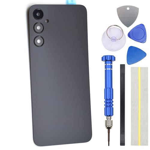 Schwarze Rückwandabdeckung für Samsung Galaxy A05s mit vorgeschnittenem selbstklebendem Kamerarahmen und Glasabdeckung und Montagewerkzeug-Set Schwarze Rückwandabdeckung für Samsung Galaxy A05s mit vorgeschnittenem selbstklebendem Kamerarahmen und Glasabdeckung und Montagewerkzeug-Set von Double Sure