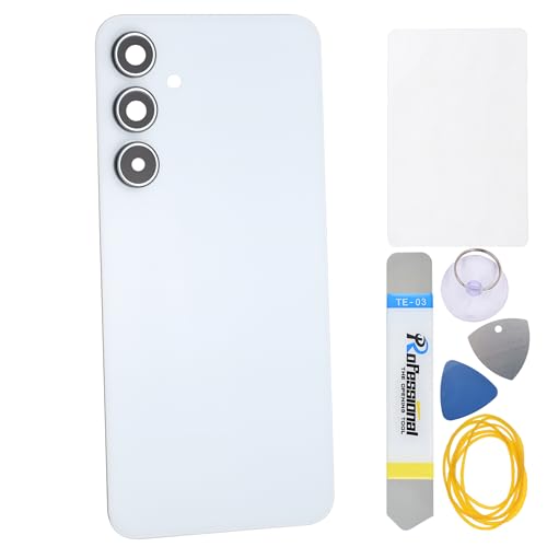 Weiße Rückwandabdeckung für Samsung Galaxy A35 mit vorgeschnittenem selbstklebendem Rahmen der Rückkamera und Glasabdeckung und Montagewerkzeug-Set Weiße Rückwandabdeckung für Samsung Galaxy A35 mit vorgeschnittenem selbstklebendem Rahmen der Rückkamera und Glasabdeckung und Montagewerkzeug-Set von Double Sure