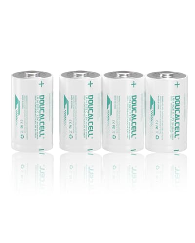 Doucalcell - 4er Pack C Batterien, 1.5V C Alkaline Batterie, Lange Lebensdauer und 7 Jahre Lebensdauer, C Zellen-Batterie für Taschenlampen, Fernbedienungen, Uhren, Stereo, Radio Doucalcell - 4er Pack C Batterien, 1.5V C Alkaline Batterie, Lange Lebensdauer und 7 Jahre Lebensdauer, C Zellen-Batterie für Taschenlampen, Fernbedienungen, Uhren, Stereo, Radio von Doucalcell