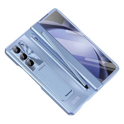 Magnetic Hinge Protection Case for Samsung Galaxy Z Fold 6/5/4, Compatible with magsafe, With Kickstand (for Galaxy Z Fold 5,Blue) von Douerhv