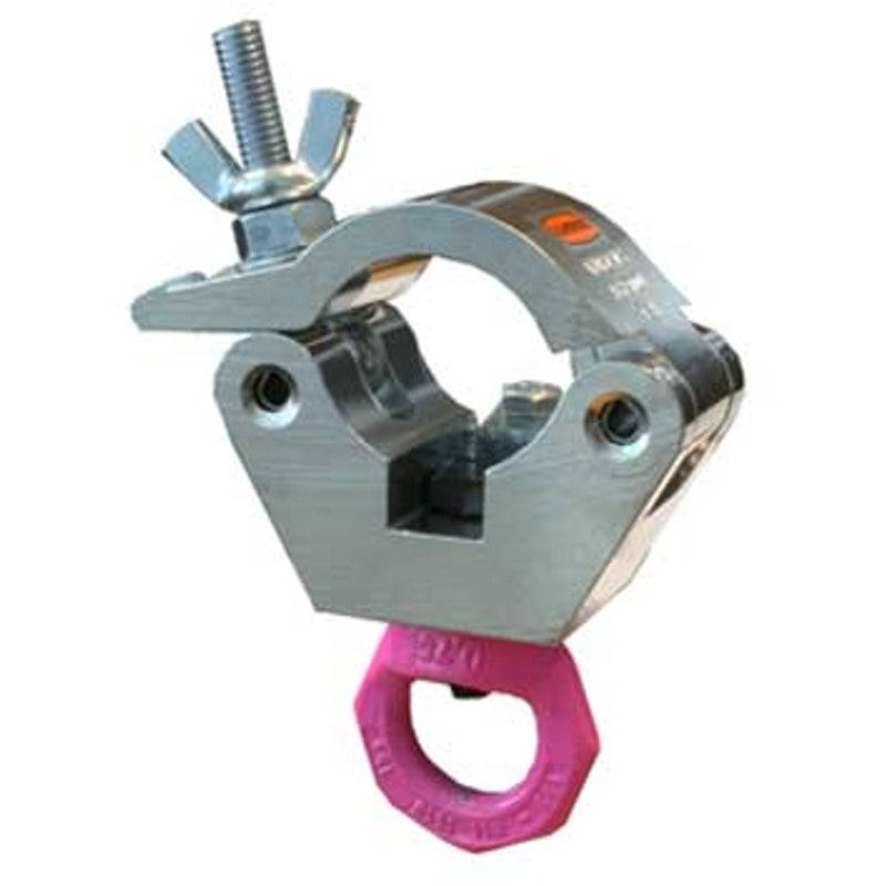 Doughty T57203 50 mm clamp with pink eye 750 kg, silver von Doughty