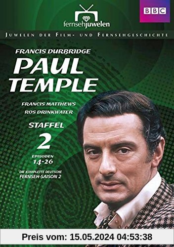 Francis Durbridge: Paul Temple - Staffel 2 - Die komplette ZDF-Fernseh-Saison 2 (Folgen 14-26) - Fernsehjuwelen [4 DVDs] von Douglas Camfield