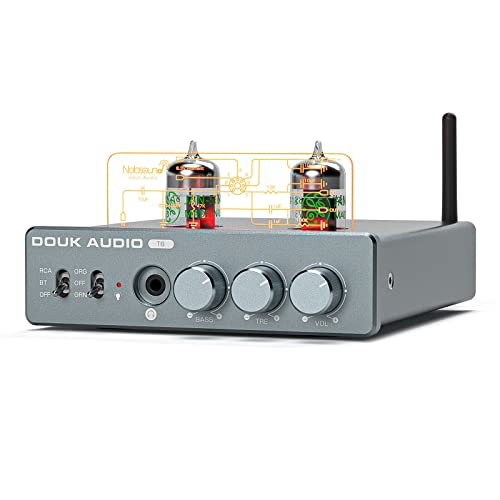 HiFi Bluetooth 5.1 Röhrenverstärker Tube Stereo Amplifier Audio Empfänger Röhren Kopfhörer Verstärker 80W×2 von Douk Audio